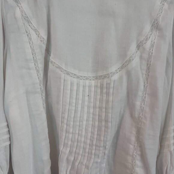 Meadows white long sleeved blouse Size US12 - Picture 3 of 7